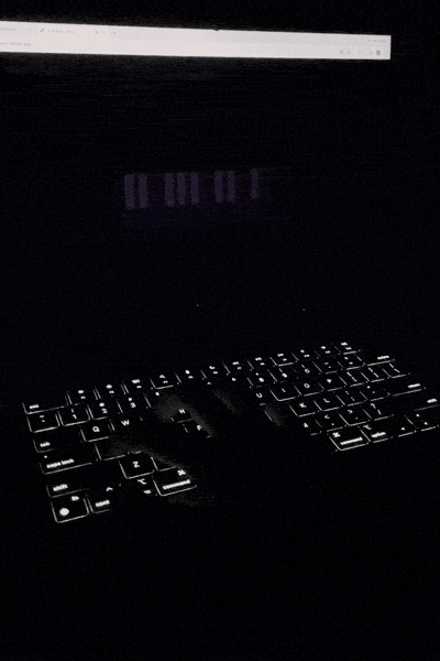 playing Reverse Piano on a laptop keyboard